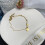 Double Bead Chain Hollow Smiling Face Anklet 4
