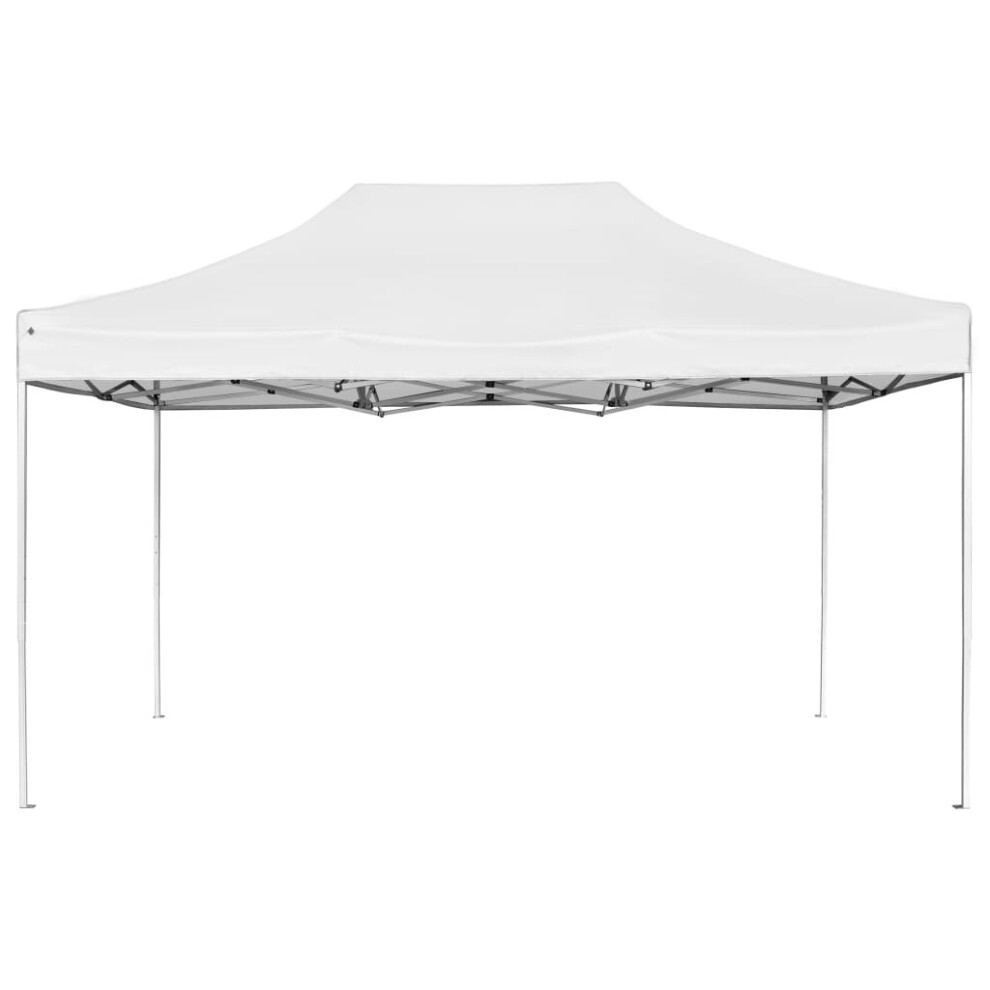 Garden Furniture Set Professional Folding Party Tent Aluminium 4.5x3 m White