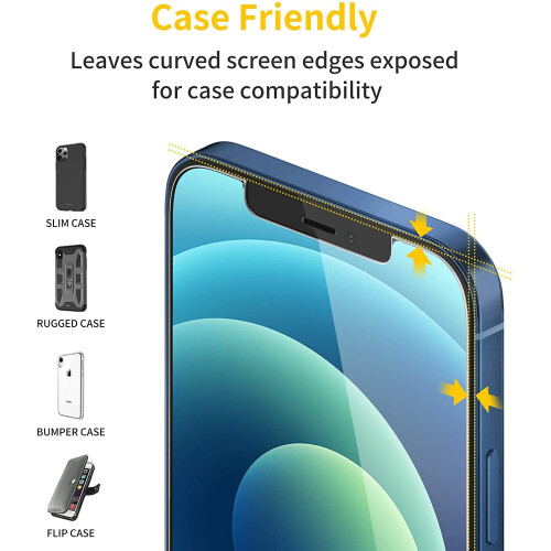 2 x Tempered Glass Screen Protectors Compatible With iPhone 13 Pro Max 2