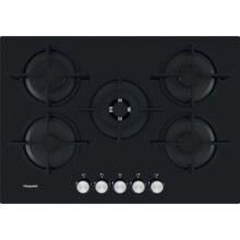 Hotpoint HGS72SBK 73cm Gas Hob - Black