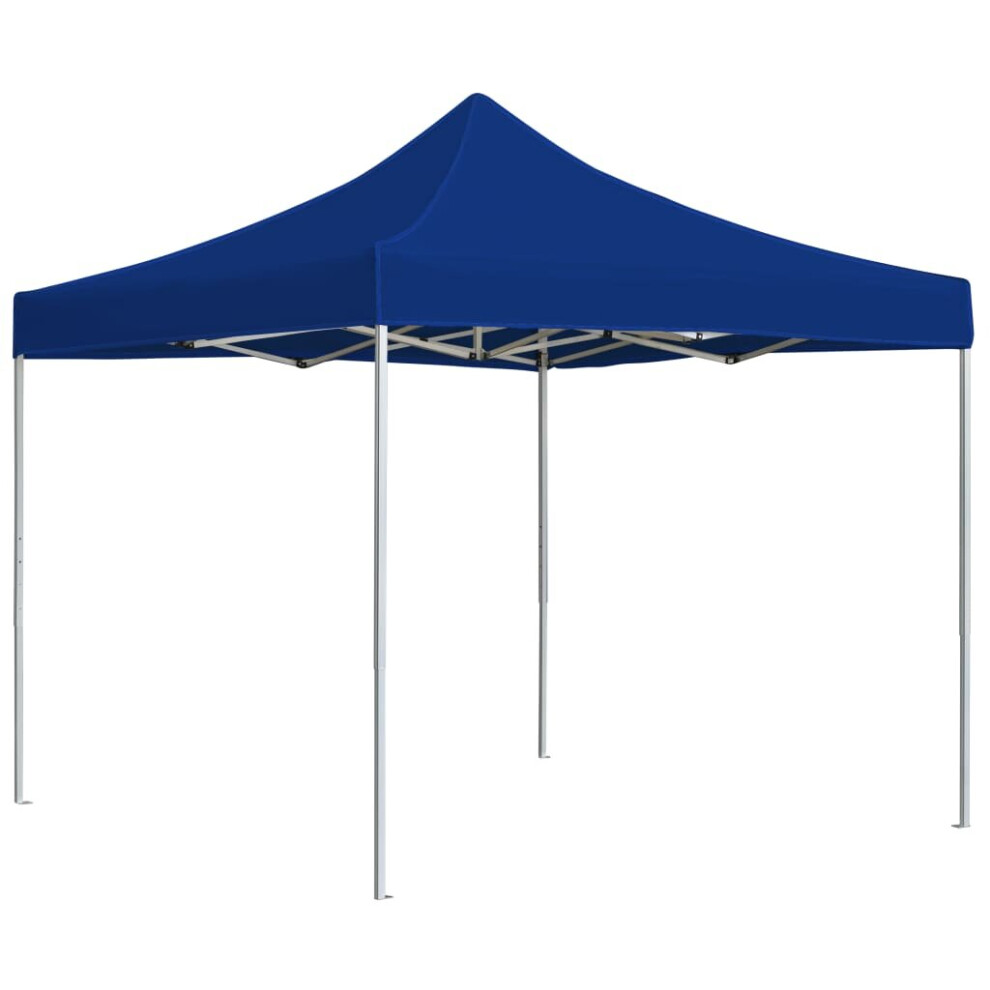 Garden Furniture Set Professional Folding Party Tent Aluminium 3x3 m Blue