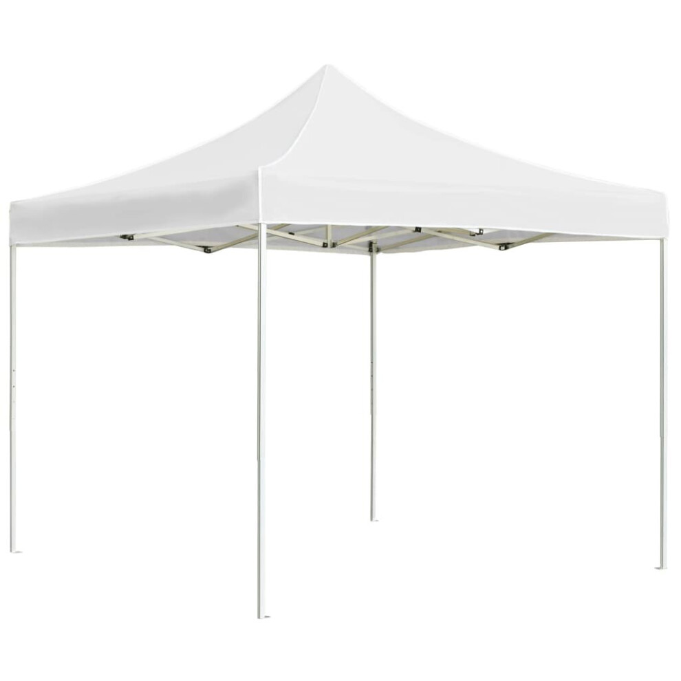 Garden Furniture Set Professional Folding Party Tent Aluminium 3x3 m White