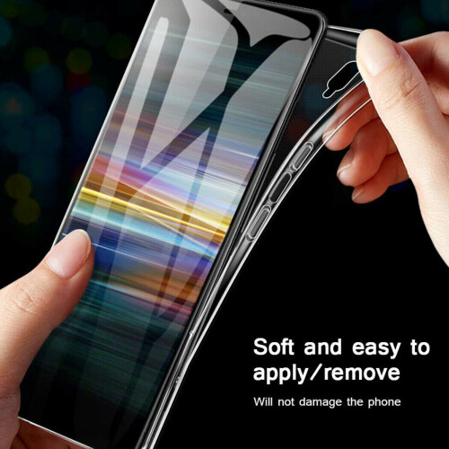 Shockproof Slimline Clear Gel Case for Sony Z5 1