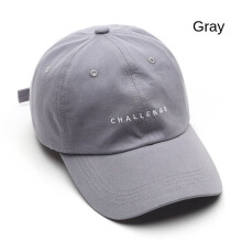 (gray, Adjustable) SLECKTON 2021 New Baseball Cap for Women and Men Summer Fashion Visors Cap Boys Girls Casual Snapback Hat CHALLENGE Hip Hop Hats