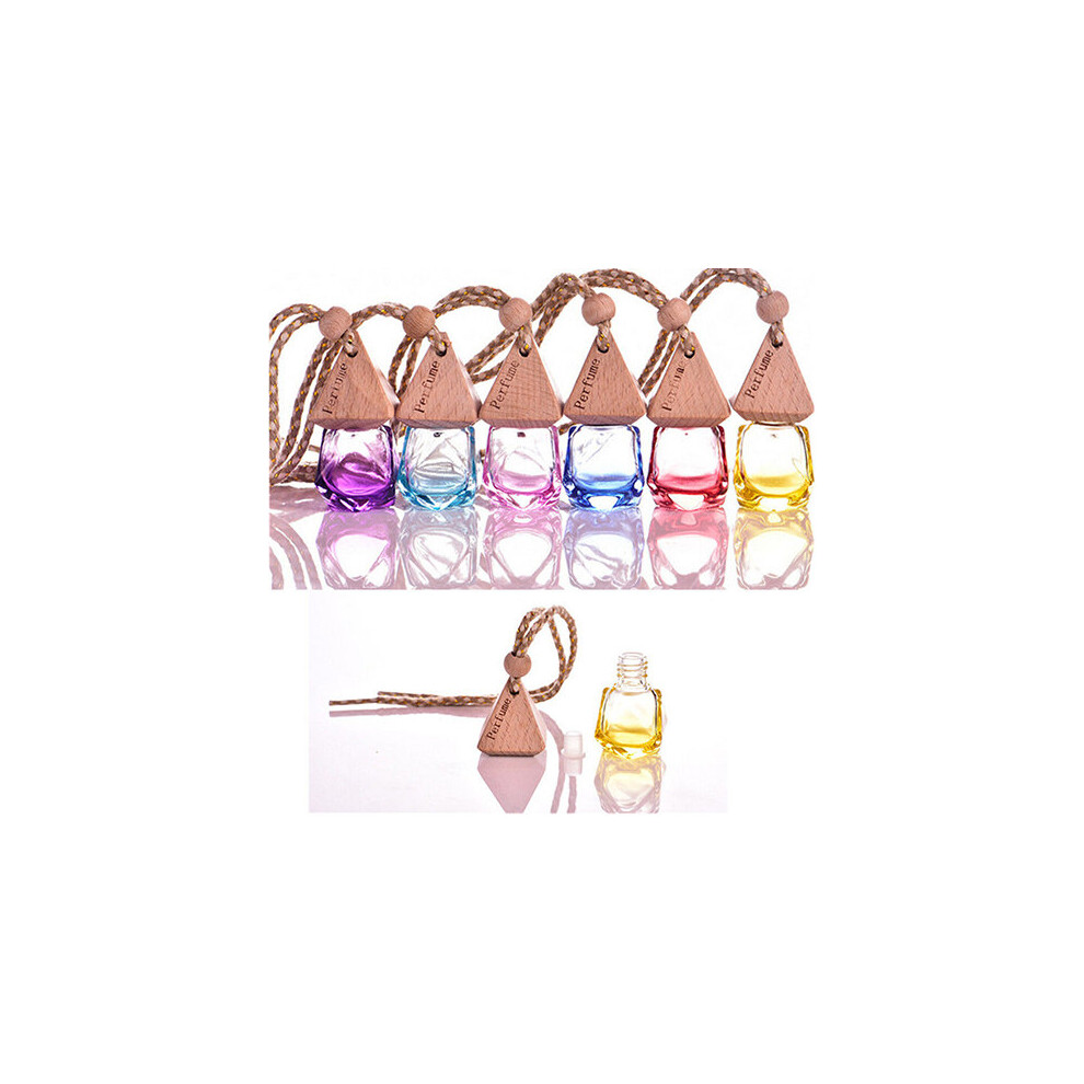 Home Car Hanging Air Freshener Perfume Fragrance Diffuser Empty Glass Bottle 5496653741103