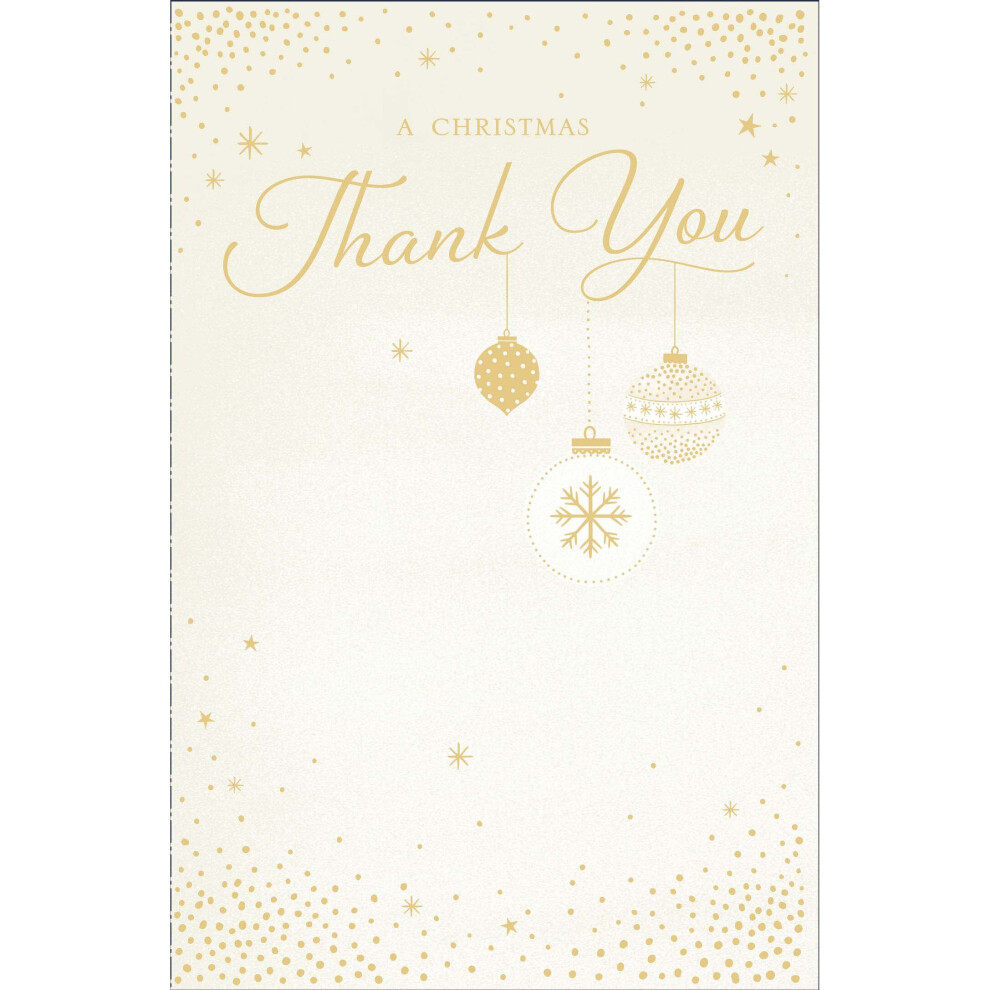 A Christmas Thank You Traditional Christmas Greeting Card Special Xmas Cards