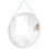 GreyZouq White Edged Round Wall Mirror 25cm 1