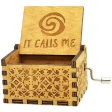 Moana It Calls Me Music Box Wooden Engraved Gift Musical Box Hand Crank Moana Music Box For Kids,Home Decoration Crafts