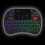 Mini Wireless Multi-media Keyboard Touch Pad Mouse Combo With Scroll Button Handheld Remote LED Backlit Rechargeable For PC Laptop Smart TV Raspberry 7