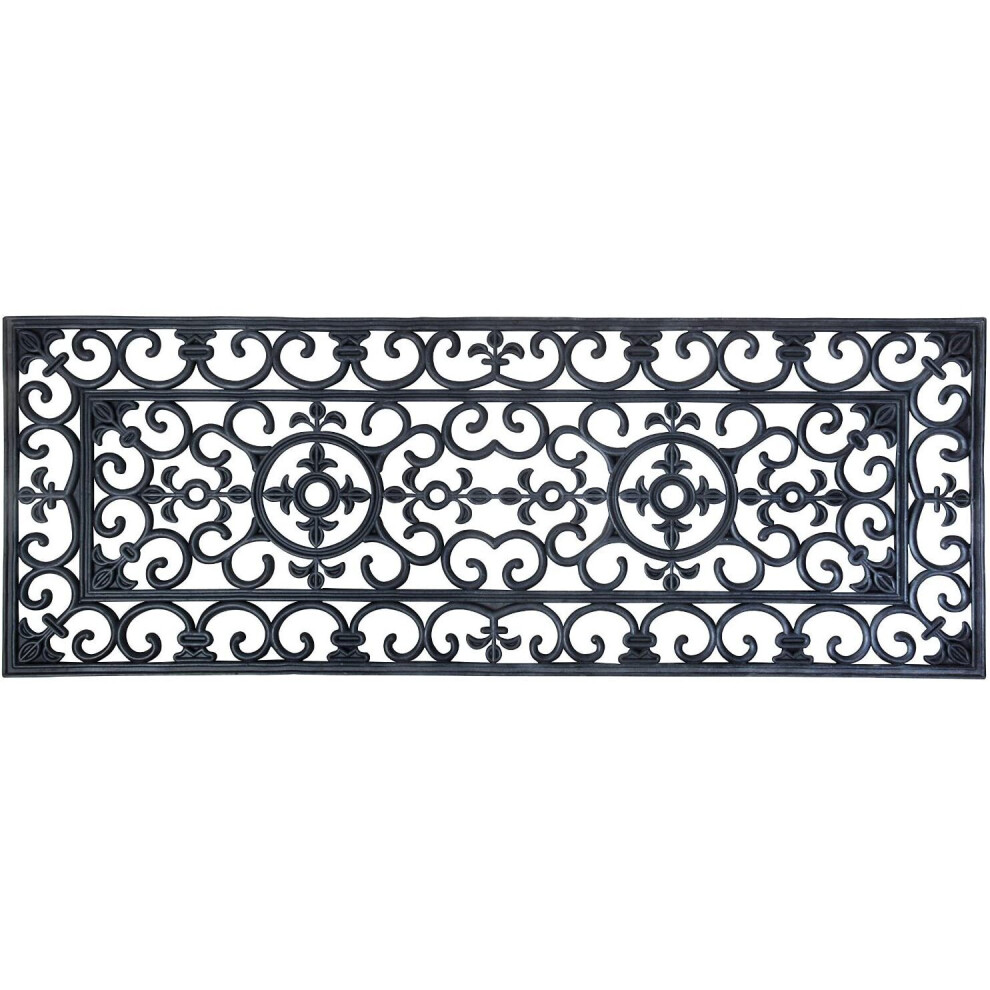 Ehc Extra Large Non-Slip Outoor Or Indoor Entrance Rubber Door Mat - 120cm x 45cm