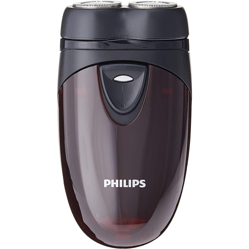 Philips PQ206 Men Electric Shaver Battery Operated with Floating Heads, Lightweight