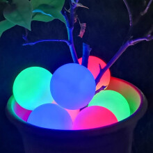 DeeprBlu IP68 Floating RGB LED Ball Pool Light - 2-Pack, Waterproof Spa Tub Night Lights with Auto-Shutoff