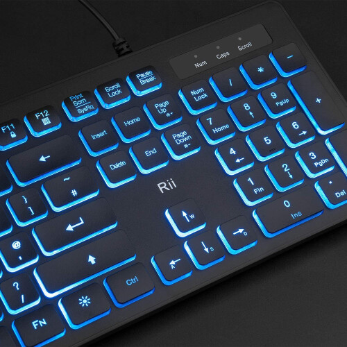 Rii RK105 wired keyboard and mouse set,USB Wired Keyboard and Mouse ...