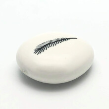East of India Feather Illustrated You Are Loved Porcelain Pebble