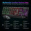RK400 Rainbow LED Backlit Gaming Keyboard Mouse Combo Bundle UK Layout Black 5