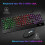 RK400 Rainbow LED Backlit Gaming Keyboard Mouse Combo Bundle UK Layout Black 2