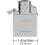 Zippo Zippo Unisex's Butane Lighter Insert-Single Torch, Chrome, One Size 8