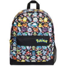 Pokemon School Bag, Kids Backpack with Detective Pikachu and Pokemon Ball, Large Rucksack with Reversible Sequin Design for School Travel, Pokemon Gif
