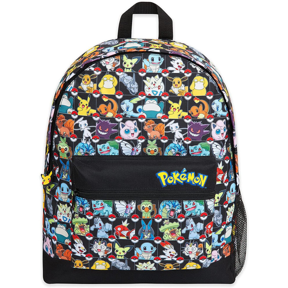 Pokemon School Bag Kids Backpack with Detective Pikachu and Pokemon Ball Large Rucksack with Reversible Sequin Design for School Travel Pokemon Gif on OnBuy