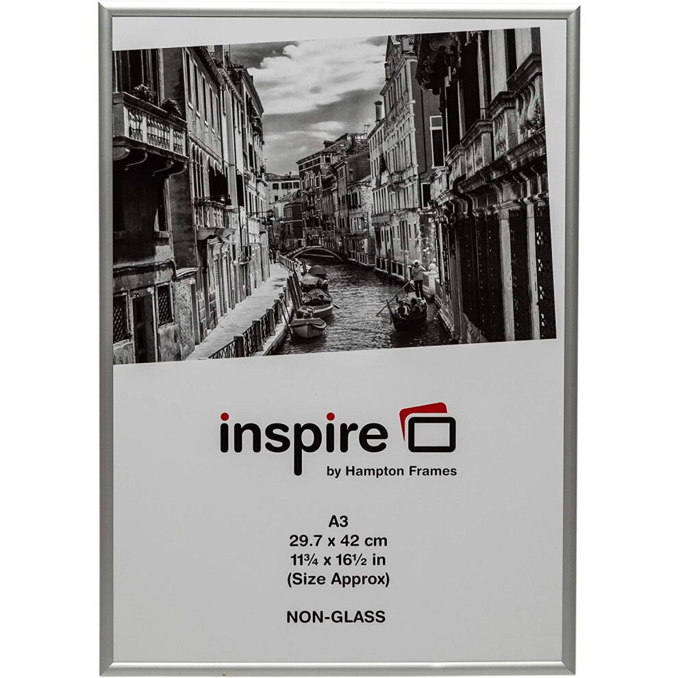 ALUMINIUM Silver A3 29.7x42 cm Certificate Photo Frame Non Glass Picture Aperture PAAFA3BX-image-OPC-P8GH7S8-NEW