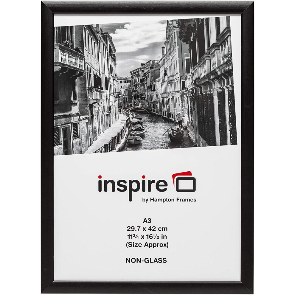 Hampton Frames Poster Frame, Black, A3 (30x42cm)