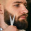 BEARD NINJA - Professional Beard Scissors for Men. Moustache & Beard Trimming Scissors +PU Leather case. Beard Grooming kit. Sharp Scissor - Precise S 3