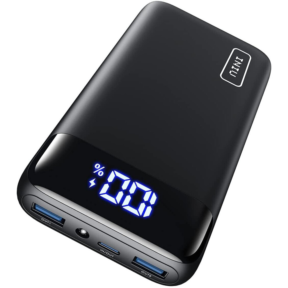 INIU Power Bank, 20W PD3.0 QC4.0 Fast Charging LED Display 20000mAh Portable Charger, 3A Outputs Flashlight Phone Battery Pack Compatible with iPhone