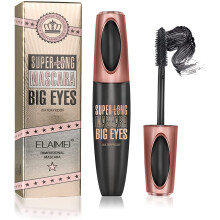 SB-2458: 4D Silk Fiber Eyelash Mascara - Extra-Long, Thick & Voluminous, Black, Waterproof & Long-Lasting