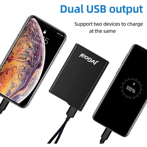 JvGoal Power Banks 12000mAh Portable Charger Mini External Battery