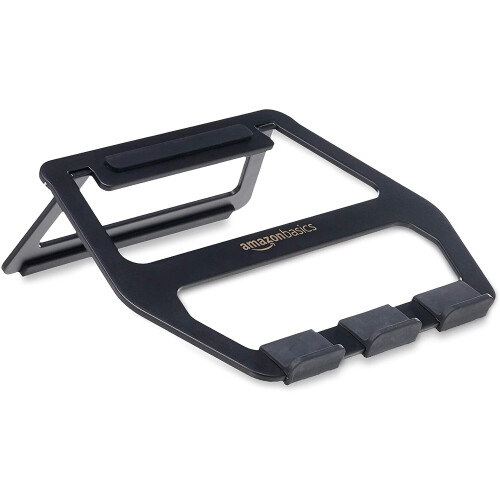 Amazon Amazon Basics Aluminium Foldable Laptop Stand for Laptops up to 33 cm (13"), Black 2
