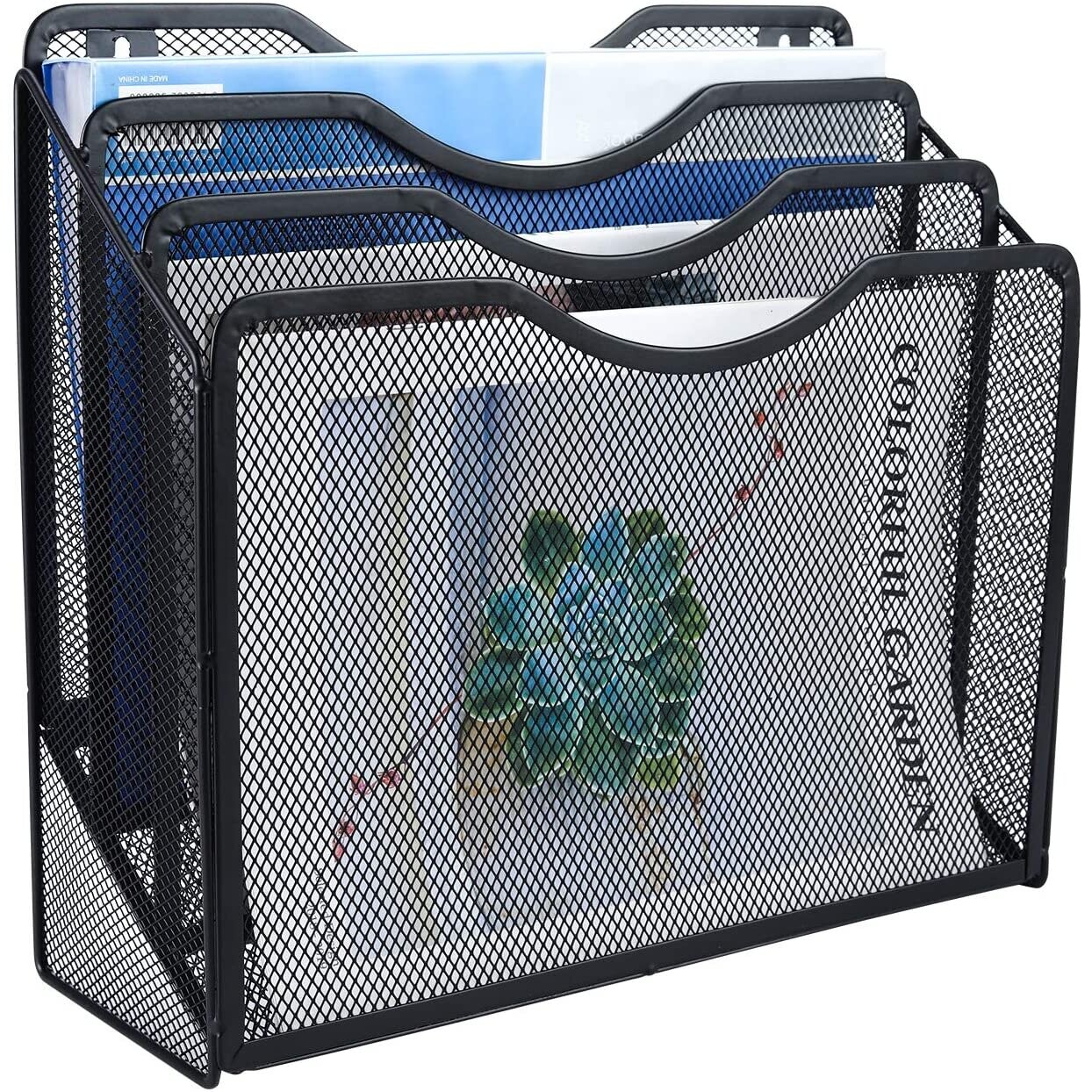 EasyPAG Desktop A4 Mesh in Tray Freestanding Document Holder Wall
