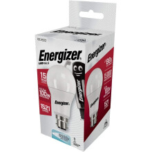 3 x Energizer Led 13.2w = 100w 6500k Daylight White Bayonet Cap Fitting High Tech Energy Saving Light Bulbs