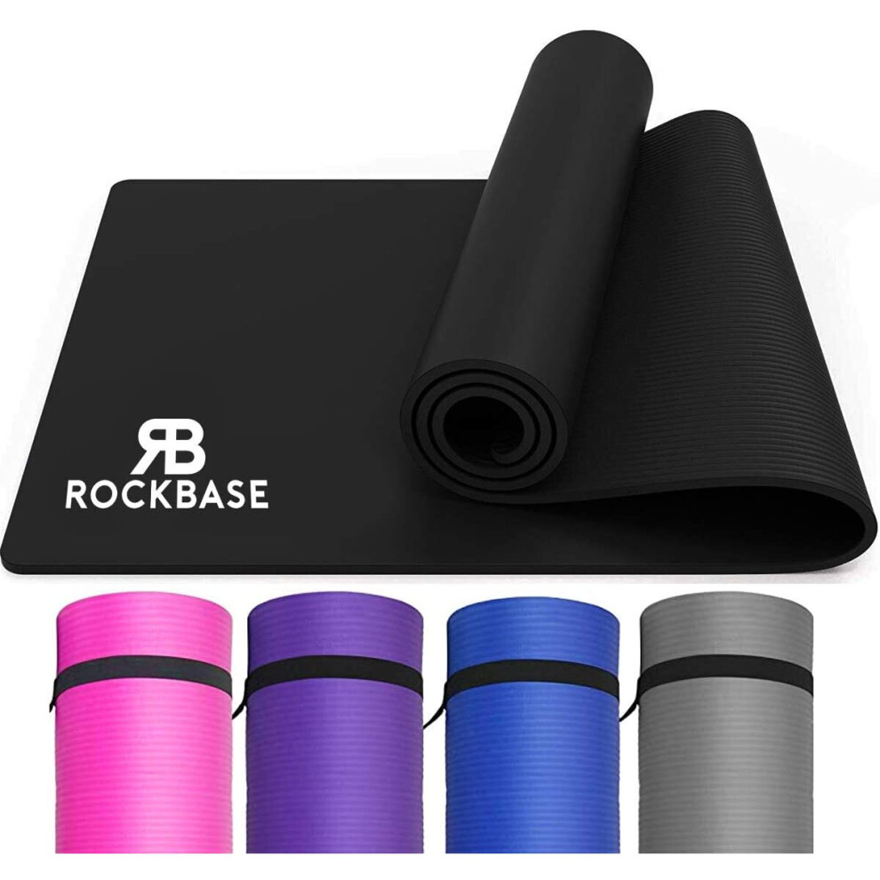 Yoga Mat Soft Foam 10mm Thick Gym Exercise Fitness Pilates Workout Mat Non Slip