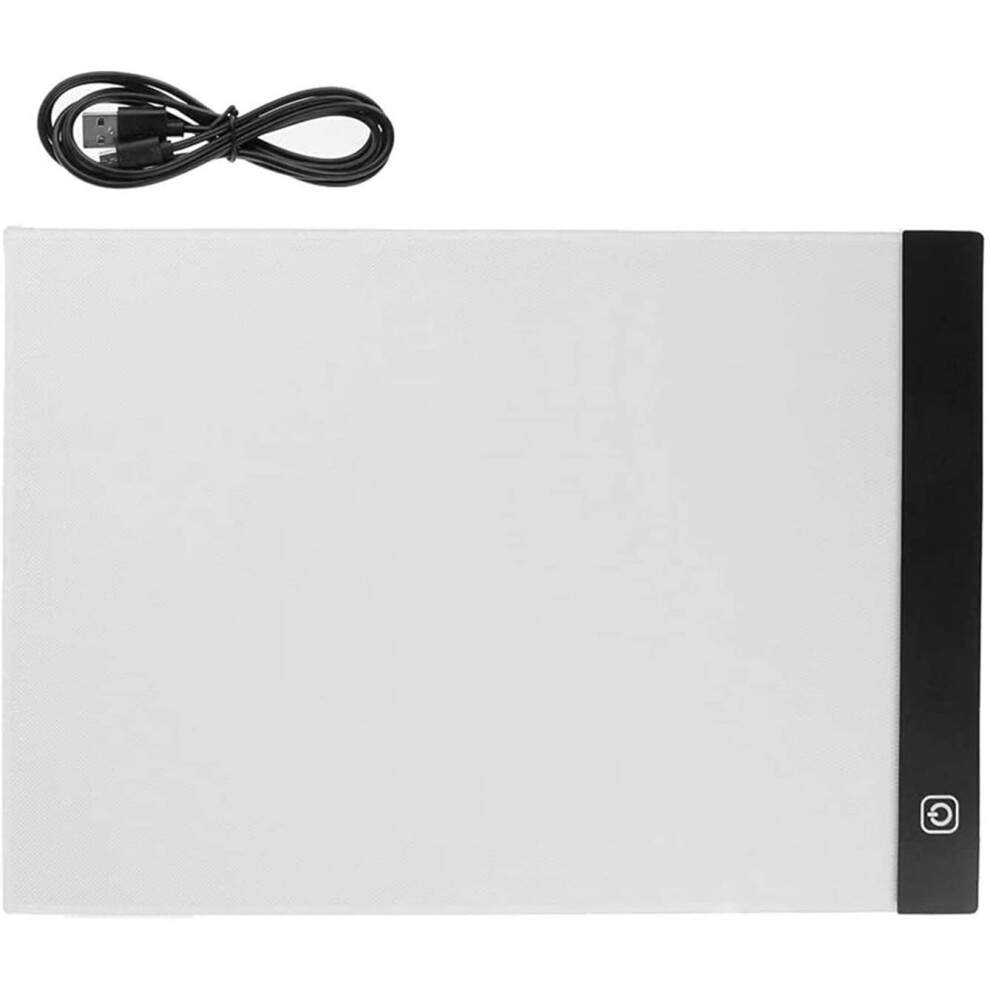 A5 LED Light Box 5D Art Painting Light Pad Diamond Art Accessories A5 Light Board Ultra-Thin Portable Box 3 Level Brightness for Artists Drawing Sketc