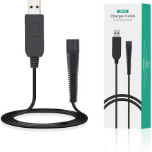 AIEVE Charger for Braun Shaver,USB Charger Cable 12V Power Cable for Braun Beard Trimmer Shaver Series 3, Series 7, Series 9,Series 1,3020S,3080S,760C