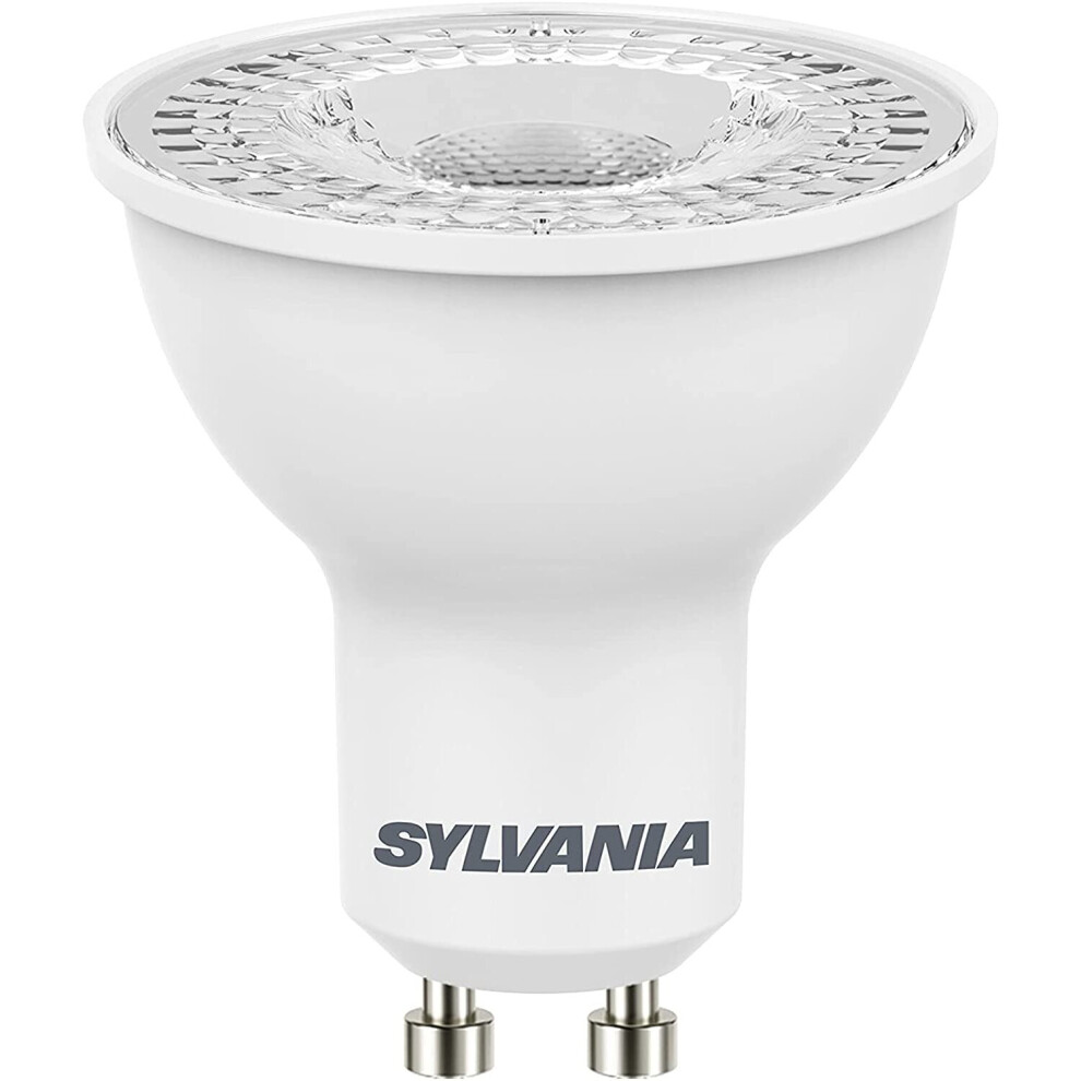 Sylvania LED Pack of 10, GU10, 345 lm, 830 = 3000 K, 36 Degrees, 15,000 Hours