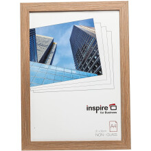 Hampton Frames SORBONNE Paperwrap Poster Photo Frame Plexi Wood Effect A4 (21x30cm) SOR2130NAT