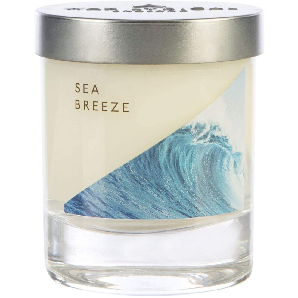 WAX LYRICAL Small Wax Fill Candle Sea Breeze, Burn Time Approx 35 Hours, Jar