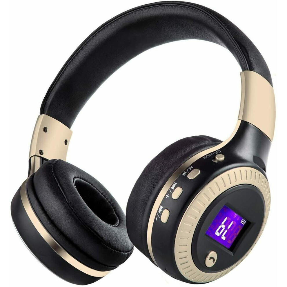 Wireless Headphone Bluetooth Headset with Mic for PC/Cell Phones/Tablet