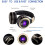 Wireless Headphone Bluetooth Headset with Mic for PC/Cell Phones/Tablet 6