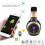 Wireless Headphone Bluetooth Headset with Mic for PC/Cell Phones/Tablet 7