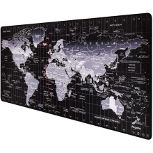 Anpollo ER-94 World Map XXL Gaming Mouse Pad 900x400x3mm, Extended Non-Slip Spill-Resistant Desk Mat with Smooth Surface and Anti-Fray Edges