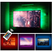 USB TV Backlight LED Strip Lights Kit for 24 to 60 inches Smart TV Sony LG Monitor, HDTV Wall Mount Stand Work Space Gaming Room Decor, LED Bias Ambie