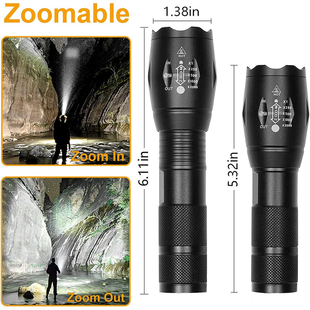 2000 Lumens Ultra-Bright Floodlight offers Flashlight, Rechargeable Flashlight