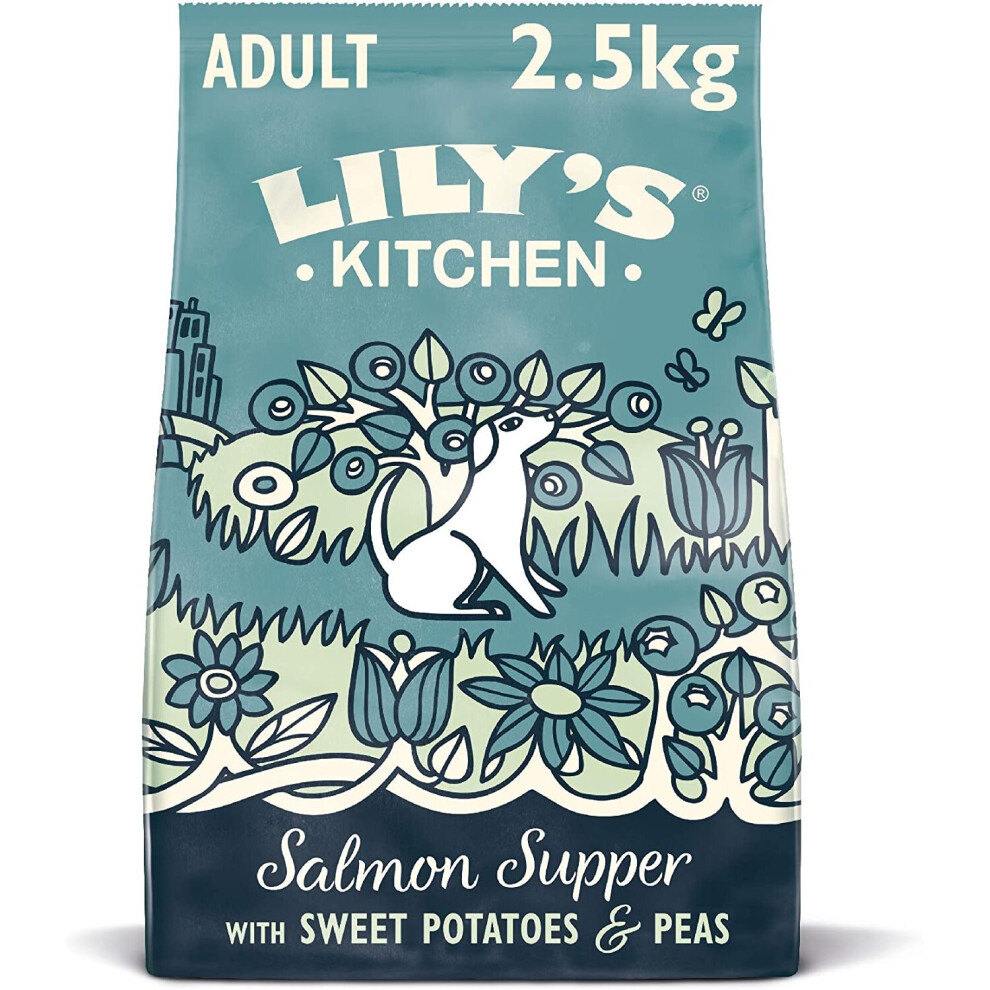 Lily's Kitchen Supper Natural Free Complete Adult Dry Dog Food (2.5Kg) Salmon/Grain