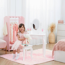 Fantasy Fields By Teamson Rapunzel Kids Dressing Table Vanity Set With
