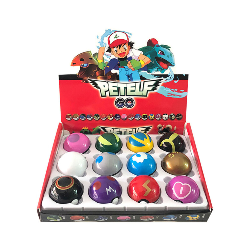 12Pcs Clip 'n' Go Pokemon Balls Set Gifts Pokeball Figures Boxed Kids Toys Xmas