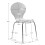 (Green) Kimberley Dining Set - White and Chrome Small 80cm Round Table With 4 Stacking Chairs 4