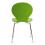 (Green) Kimberley Dining Set - White and Chrome Small 80cm Round Table With 4 Stacking Chairs 6