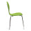 (Green) Kimberley Dining Set - White and Chrome Small 80cm Round Table With 4 Stacking Chairs 8